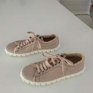 Stuart Weitzman Rose Leather Sneakers - New!